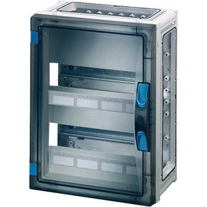Hensel Automatenbehuizing 24 mod. 2x12. 270x360. wand Open. Transp. deur +PE - 68000395 etim internet - 20010559