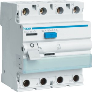 HAGER aardlekschakelaar 3p+n c63a 0.3a CFA463G - 6ba58fd8a55795e8fa693be95a3b015b - 11001054