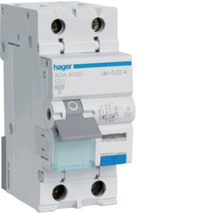 HAGER aardlekautomaat 1p+n c20a ADA970G - 6d5c8bb1ca22b1f6d743078cd9832277 - 8411655