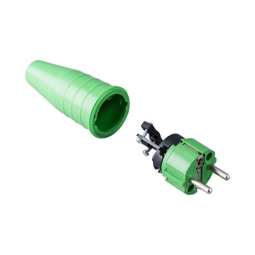 Keraf Volrubber contactstop 16A 250V~ bus/randaarde geheel groen - 6deea540d80795618c632ce501aa7093 - 20212218