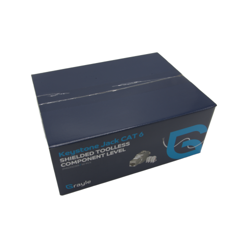 GRAYLE ksj Cat.6 short width full-shielded 180&deg; Toolless - 6e496e67 0f37 46fa 96ee 38b3bf80e613 - 11006905