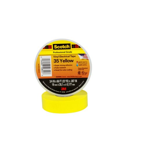 3M vinyl tape 19x20 geel T35 35-19X20YL - 6eb4d7b8c5a2bc83c1e3b51ebdd9f088 - 5032868