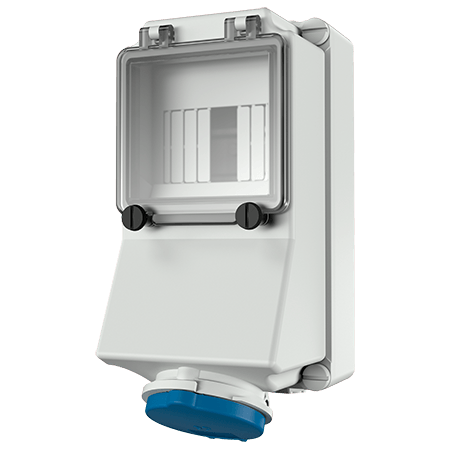 Mennekes WCD 16A 3P 6H 230V IP44 + rail - 7007 - 20022337