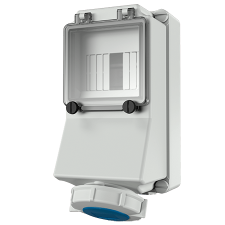 Mennekes WCD 16A3P 6H230V IP67 + rail - 7128 - 20022351