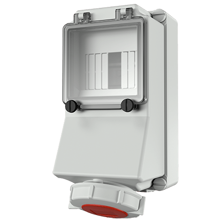 Mennekes WCD 16A4P 6H400V IP67 + rail - 7129 - 20022352