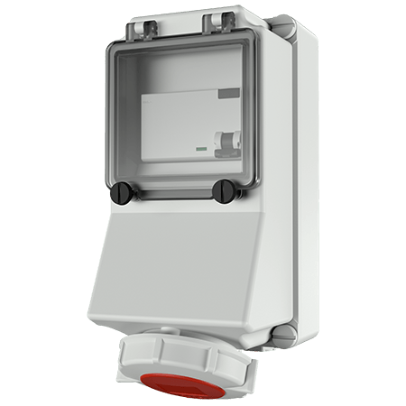 Mennekes WCD 16A5P 6H 400V IP67 aardlek 25A4P30mA - 7150 - 20022360