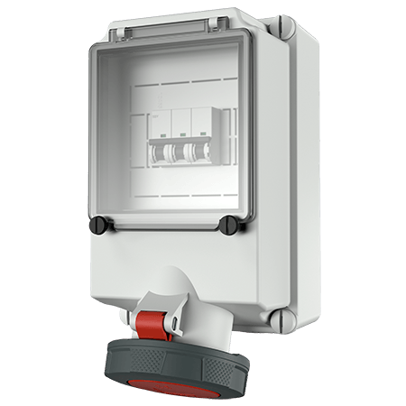 Mennekes WCD 63A 5P 6H 400V IP67 + autom. - 7168 - 20022364