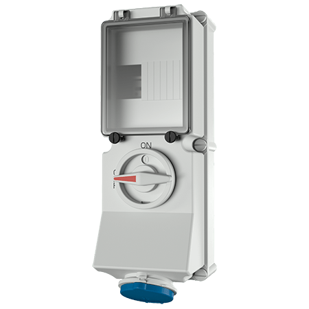 Mennekes WCD 16A 3P 6H 230V IP44 + rail - 7213 - 20022368