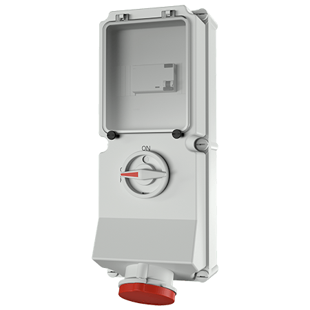 Mennekes WCD 63A 5P 6H 400V IP44 DUO + aardlek - 7228 - 20022375