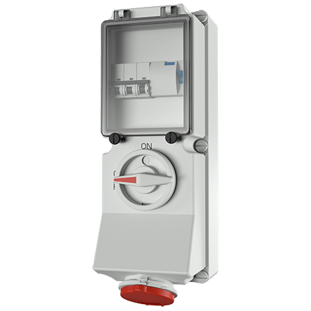 Mennekes WCD 32A 5P 6H 400V IP44 DUO +aardl+autom - 7233 - 20022378