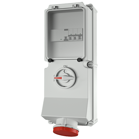 Mennekes WCD 63A 5P 6H 400V IP44 DUO +aardl+autom - 7235 - 20022379