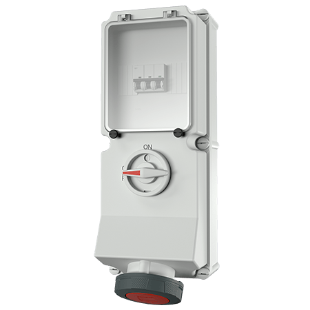 Mennekes WCD 63A 5P 6H 400V IP67 DUO + autom. - 7244 - 20022384