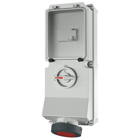 Mennekes WCD 63A 4P 6H 400V IP67 DUO + aardlek - 7250 - 20022390
