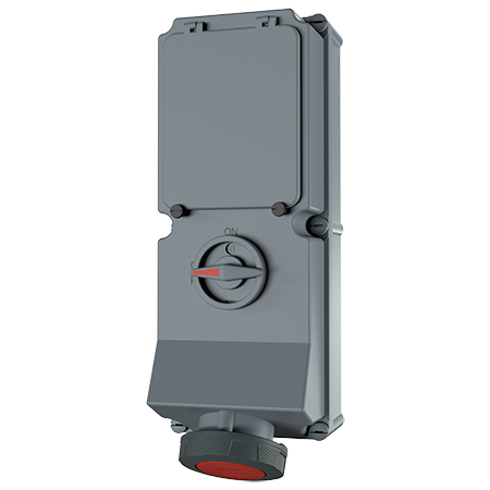 Mennekes WCD 63A 5P 6H 400V IP67 DUO + rail - 7296 2 - 20022396