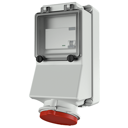 Mennekes WCD 32A 5P 6H 400V IP44 + aardlek - 7313 - 20022405