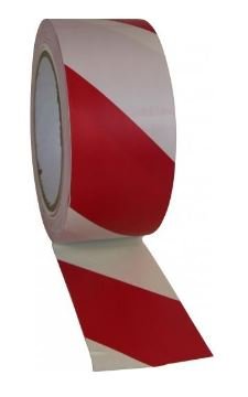 CELLPACK Premio PVC vloermarkeringstape 50mmx33m rood/wit - 73acb2da 8d45 42fb 958e 92c0fcb75d02 - 20010088