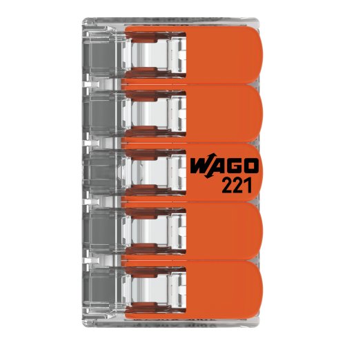 WAGO 5v verb.klem met clip 6mm&sup2; a 15 stuks 221-615 - 75a4796b bd17 4b39 8620 bf62b789a268 - 5035765