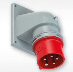 PCE toestel wcd schuin haaks 32A 230V 4P 9H IP44 - 77724 9v - 77724-9V