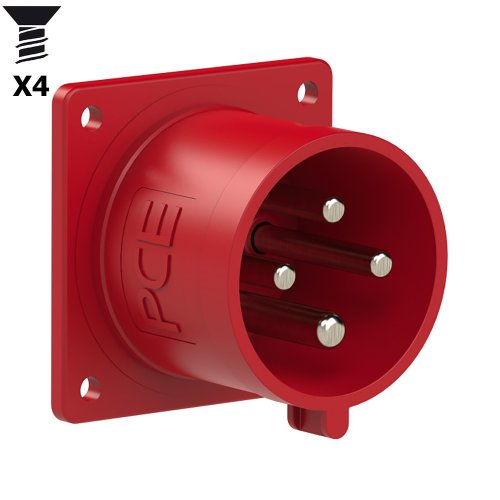 PCE CEE inbouw tcd recht 32A 4p 400V 6h rood IP44 toestel flens 70x70mm vg - 7964034c886ee68bd6e691dca05bad73 - 20158323