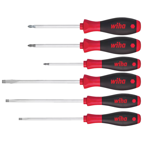 WIHA Schroevendraaierset SoftFinish ronde schacht 302 SL/PH/PZ, 6-deli - 7e6ebec0 7dcb 4eee 82ca 74421aee4ef1 - 20013052