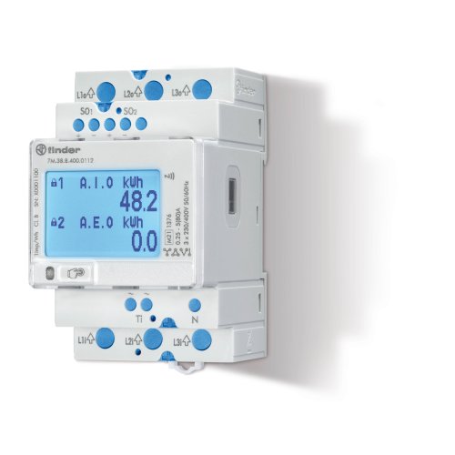 FINDER kwh meter 3x80a MID 7M.38.8.400.0112 - 7m3884000112 - 11003833