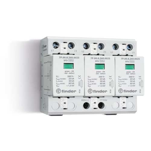 Finder FIN SPD TYPE 1+2, 3FASE/3VAR. - 7p03826010125 - 20008052