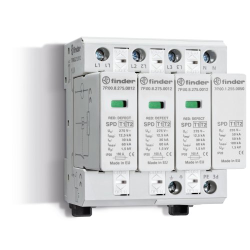 Finder FIN SPD TYPE 1+2, 3FASE/3VAR.+VONK - 7p0482751012 - 20008055
