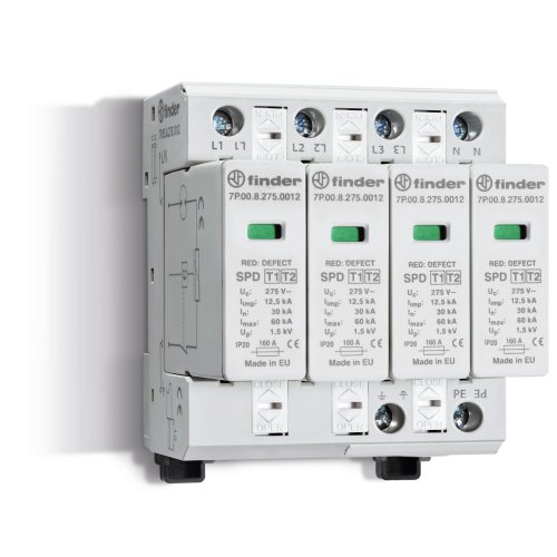 Finder FIN SPD TYPE 1+2, 3FASE/4VAR. - 7p0582751012 - 20008057
