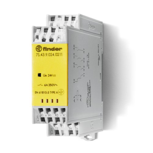 Finder FIN REL.GEDWONG.CONT.6A 24VDC 2M+1V+1M - 7s4390240211 - 20008109