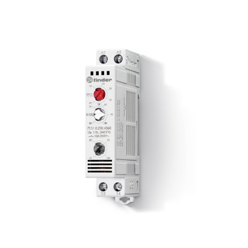 FINDER hygro+thermostaat 1m 240vac/dc 7T.51.0.230.4360 - 7t5102304360 - 4375482