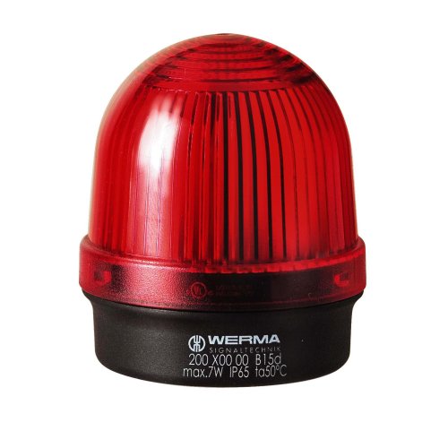 WERMA Permanente lamp BM 12-230VAC/DC RD - 800000000437 126 000 00 126 000 00 - 20003875