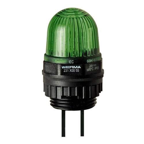 WERMA led permanent em 24vdc gn 23120055 - 800000001386 126 000 00 126 000 00 - 4001737