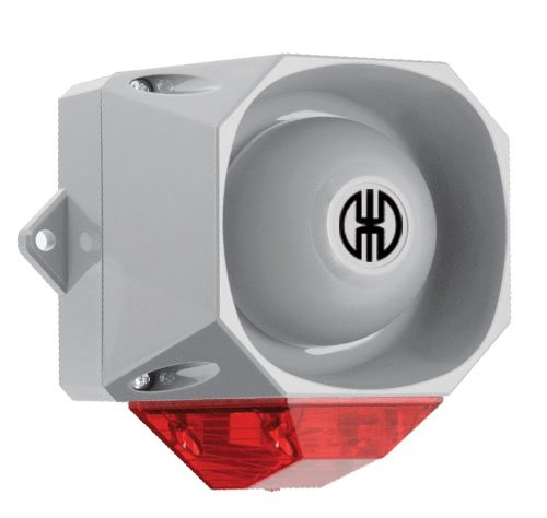 WERMA Flits-sirene WM 32 tonen 9-60VDC GY/RD - 800000005946 126 000 00 126 000 00 - 20004294