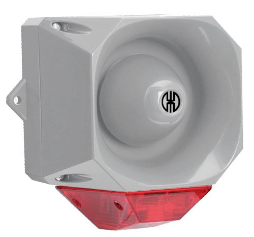 WERMA Flits-sirene WM 32 tonen 230VAC GY/RD - 800000005952 126 000 00 126 000 00 - 20004303