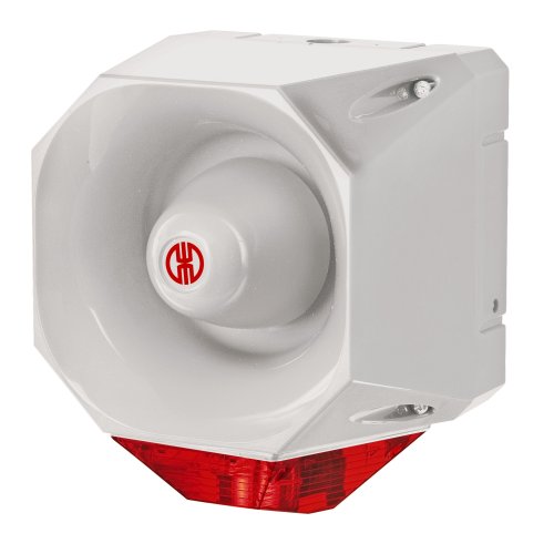 WERMA Flits-sirene WM 42 tonen 18-30VDC GY/RD - 800000005957 126 000 00 126 000 00 - 20004310