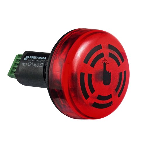 WERMA LED zoemer EM continue 24VDC RD - 800000006029 126 000 00 126 000 00 - 20004328