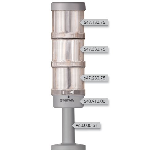WERMA KS72 Design BM 24VAC/DC GN/YE/RD - 800000006677 126 000 00 126 000 00 - 20004595
