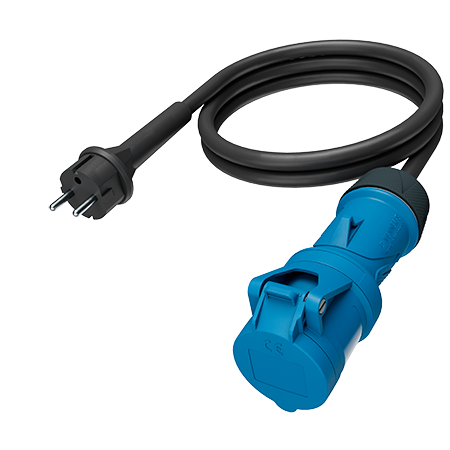 Mennekes Kabel 1,5m SCHUKO contactst/CEE koppelc. - 8004 3 - 20022451