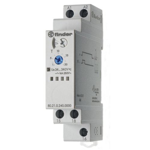FINDER tijdrelais 1w 16a 24-240vuc 80.21.0.240.0000 - 8021 - 4375417