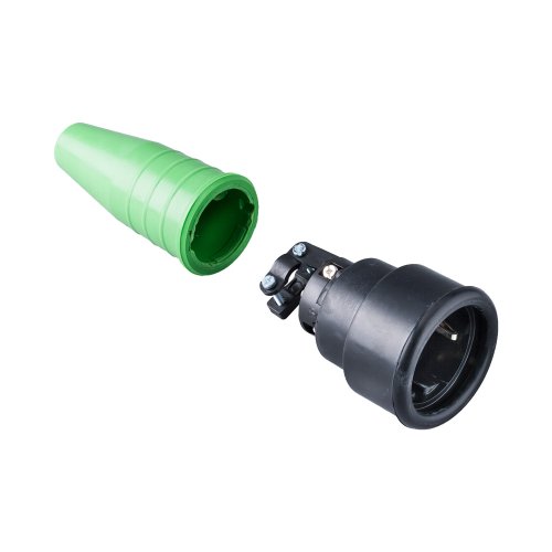 Keraf Volrubber koppelcontactstop 16A 250V~ randaarde greep groen - 80c4dfa2c52939c4e34f87cb601b4869 - 20157466