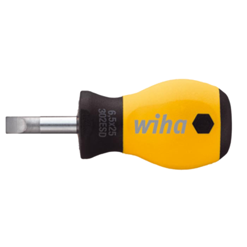 WIHA Stubby Sleufschroevendraaier SoftFinish ESD 302 4,0x25 - 810232f7 6b17 4041 83a4 056742e639f7 - 20013474
