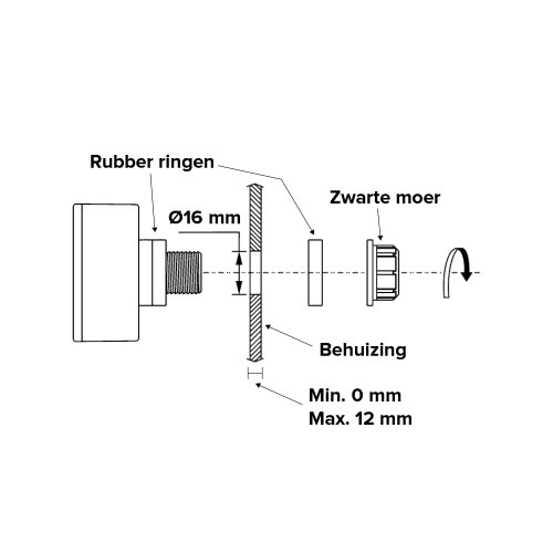 KLEMKO schemerschak inbouw 5a 5-300lux IB-06 - 820010 3 - 7100105