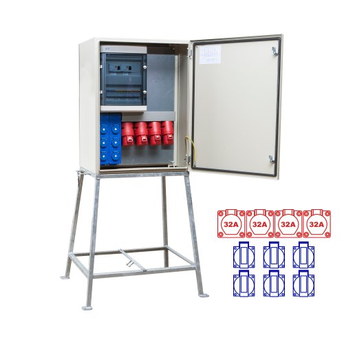 Keraf kWh-meterkast 63A 4x32/5 6xSchuKo - 826e38528a64f8b3563f327fd41befb3 - 20157200