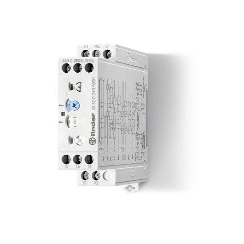 FINDER tijdrelais 2w 12a 24-240vuc 83.52.0.240.0000 - 835202400000 - 4375405