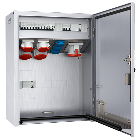 Mennekes RVS opbouw combinatie - 83705 2 - 20022487