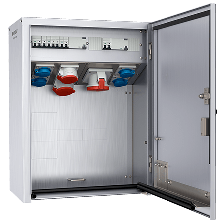 Mennekes RVS opbouw combinatie - 83706 2 - 20022488