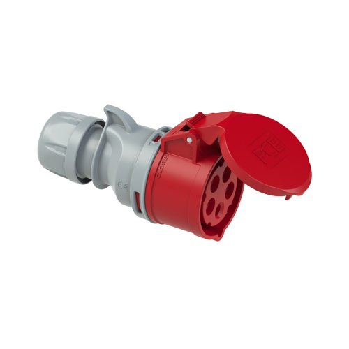 PCE CEE contrastekker 16A 5p 400V 6h TT rood IP44 Shark TT schroefloos - 851ce6f37e59bd4b396ece8c8549e6a0 - 20158170