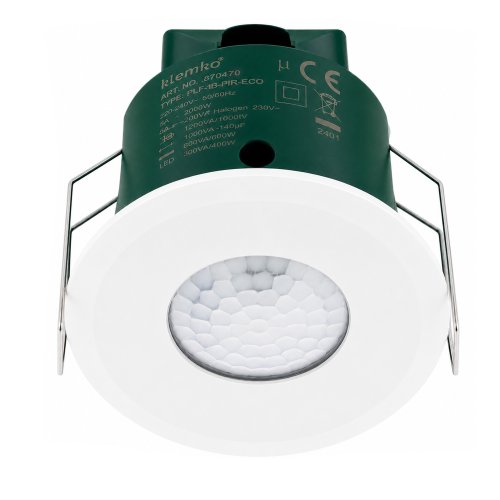 KLEMKO aanwezigheidsmelder plafond wit 230v IB-PIR-ECO-W - 870470 - 7100677