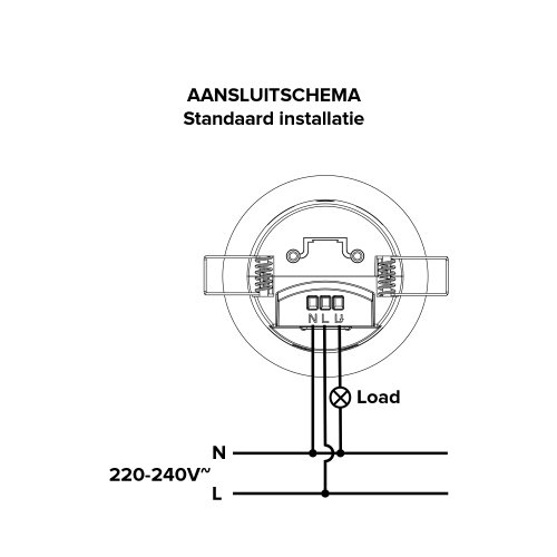 KLEMKO bewegingsschakelaar inb pir 2000w zwart IB-PIR-ECO-ZW - 870472 4 - 11007215