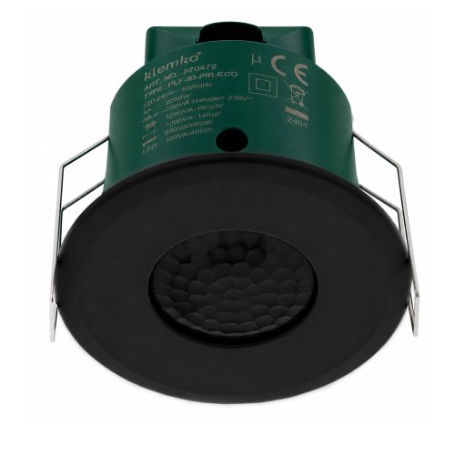 KLEMKO bewegingsschakelaar inb pir 2000w zwart IB-PIR-ECO-ZW - 870472 - 11007215